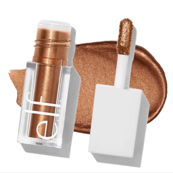 e.l.f liquid metallic eyeshadow e.l.f. Liquid Metallic Eyeshadow, High-impact Eyeshadow With A Metallic  Finish, Long-Lasting Gel-Based Formula, Quick Drying, Big Dipper main image 0